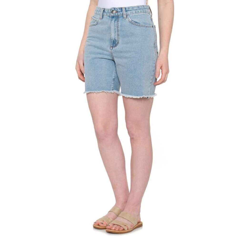 Billabong Long Time Mid-Rise Cotton Denim Shorts-Denim-24-NWT